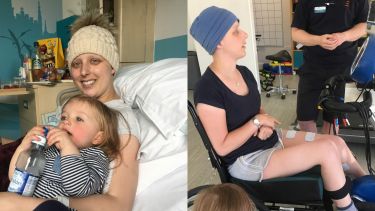 Lucy during her treatment with the GTD