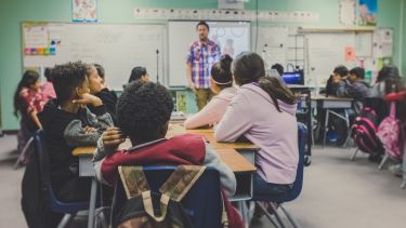 Children in a school class