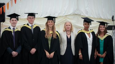 Photo of the winners of the 2021-2022 School of Law student prizes at their graduation