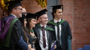 A group graduates 