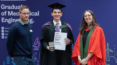 Georgios Boufidis - The IMechE Institution Best Project certificate and medal