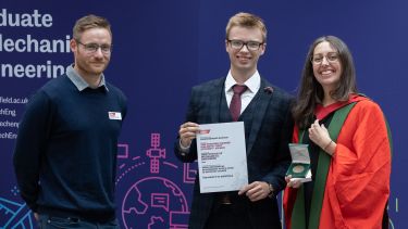 James Rayson - The Frederic Barnes Waldron Best Student certificate and medal
