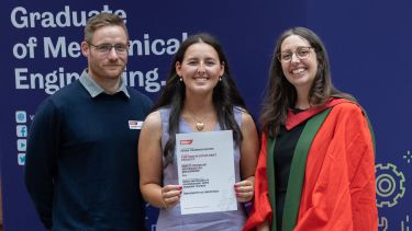 Fiona Brown - IMechE Best Project Certificate,  MEng with German