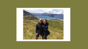Photo of Julie Tereshchuk and Trevor Richards outdoors