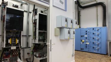 Photo of a micro grid in the Control and Power Lab