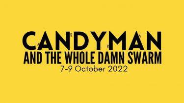 An image of the poster for Candyman and the Whole Damn Swarm