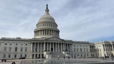 Image of Congress, Washington DC, a Large, white, domed building