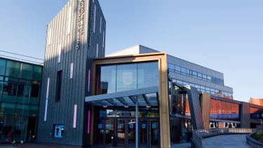 Exterior shot of the students union