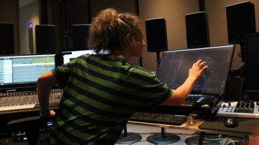 Brona in the studio