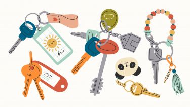 Picture of different types of keys