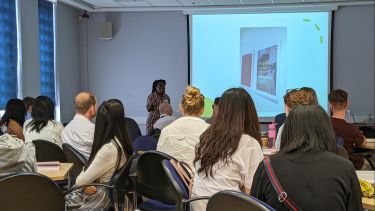 A photo of a presentation at Third Sector Connections 2022