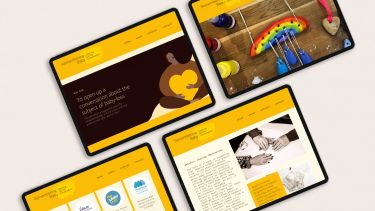 Screen grab of the Remembering Baby website