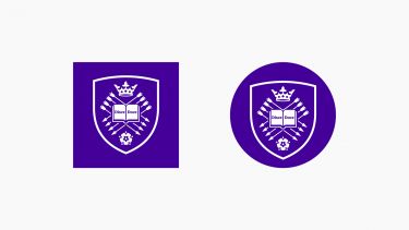 The University's shield as a social media avatar
