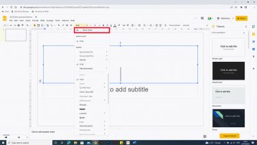 Clicking 'more fonts'