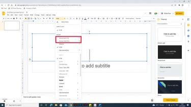 Showing Source in font list
