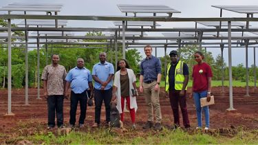 Researchers working with local communities.
