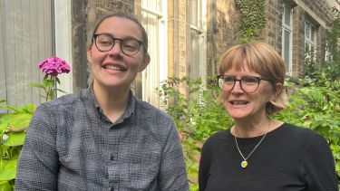A photo of Helen Kennedy and Ros Williams