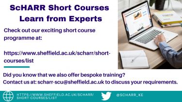 ScHARR Short Courses Twitter Card 2022