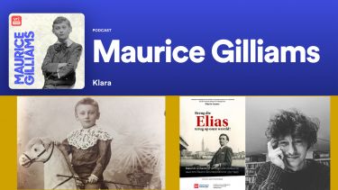a compilation of images of the Flemish author Maurice Gilliams