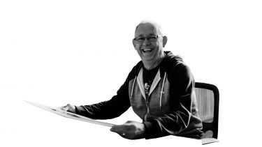 man laughing