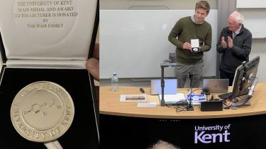 Wain Medal presented to Matt Johnson
