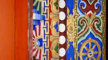 Colours of a monastery - Ava Rangolam