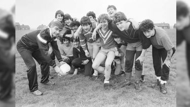Fred with his rugby teammates