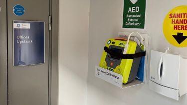 The Royal Exchange Building defibrillator location