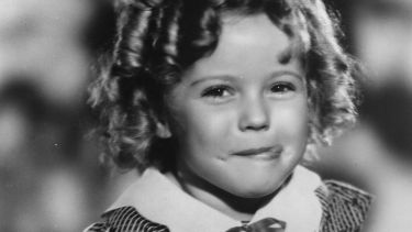 An old photograph of Shirley Temple as a child