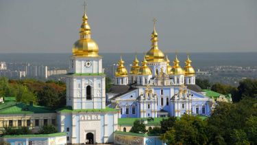 A Ukrainian city's skyline