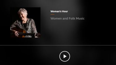 A screenshot of Women and Folk Music from BBC Sounds