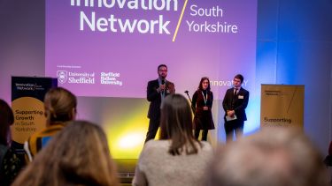Speakers presenting the launch of the Innovation Network