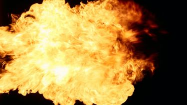 Fireball stock photograph