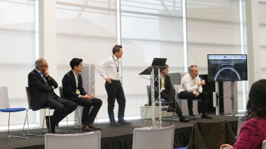 a photo of the panel session from the event