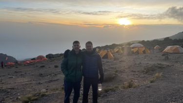 Band brothers at Mount Kilimanjaro 