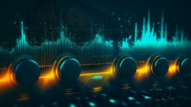 abstract image showing Ai music generation 
