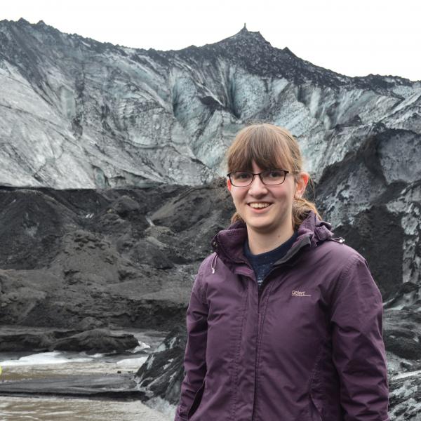 Profile picture of Dr Frances Butcher standing in front of a glacier