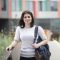 Ba student Morgan outside Jessop West.