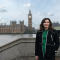 Work experience student stood outside westminster