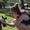 Juliette with a kangaroo
