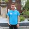 Student ambassador David standing outside the HRI building 