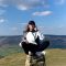 A student in the peak district national park