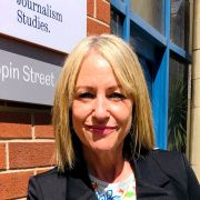 Portrait of Kersti Mitchell outside 9 Mappin Street
