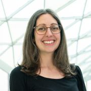 A photo of the Head of Department smiling at the camera