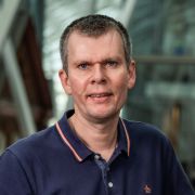 Dr James McGregor stood in the Engineering Heartspace