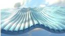 Graphic of the new solar-cell design demonstrating the surface embossed with micro grooves