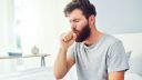 Man coughing