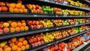 Fruit display in supermarket