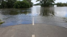 A road flooding