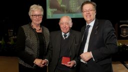Rosemary Boucher, Donald Tomlin and Professor Sir Keith Burnett